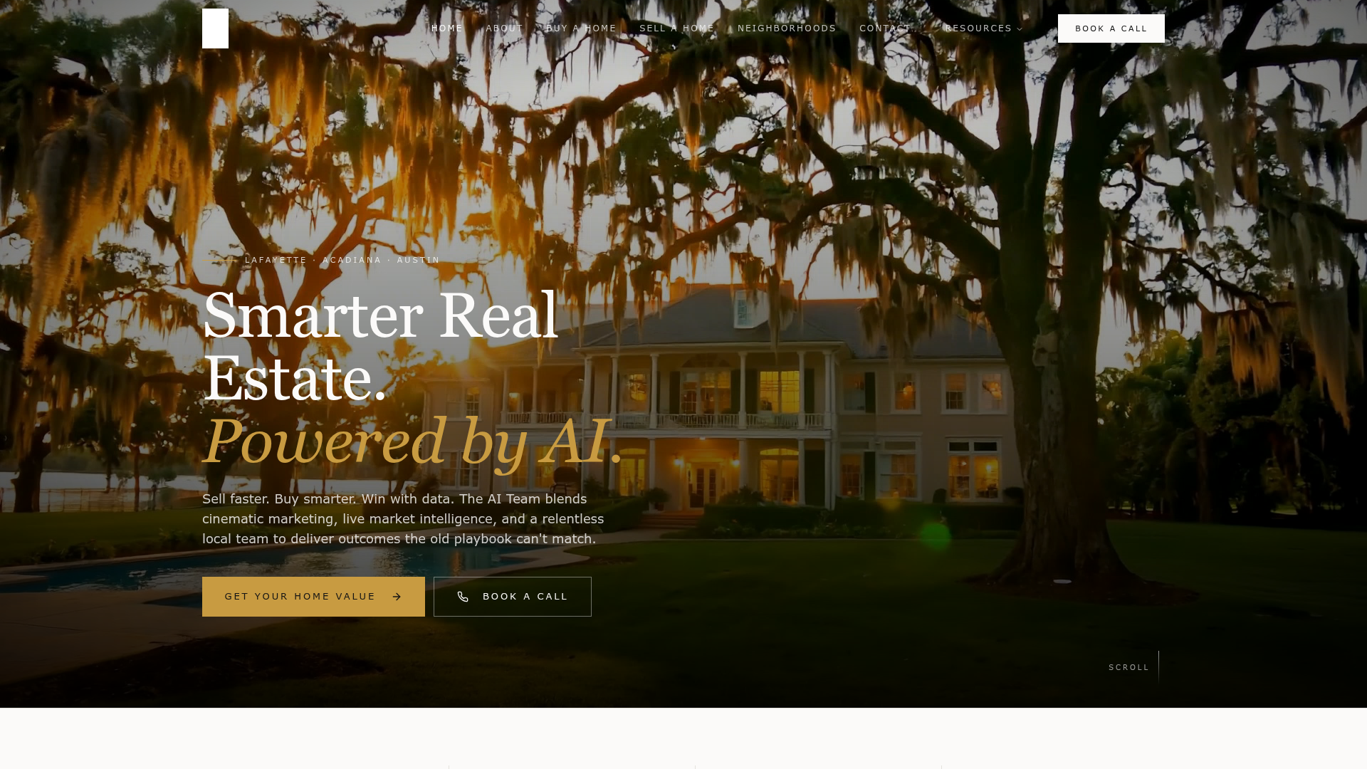 The AI Team website screenshot